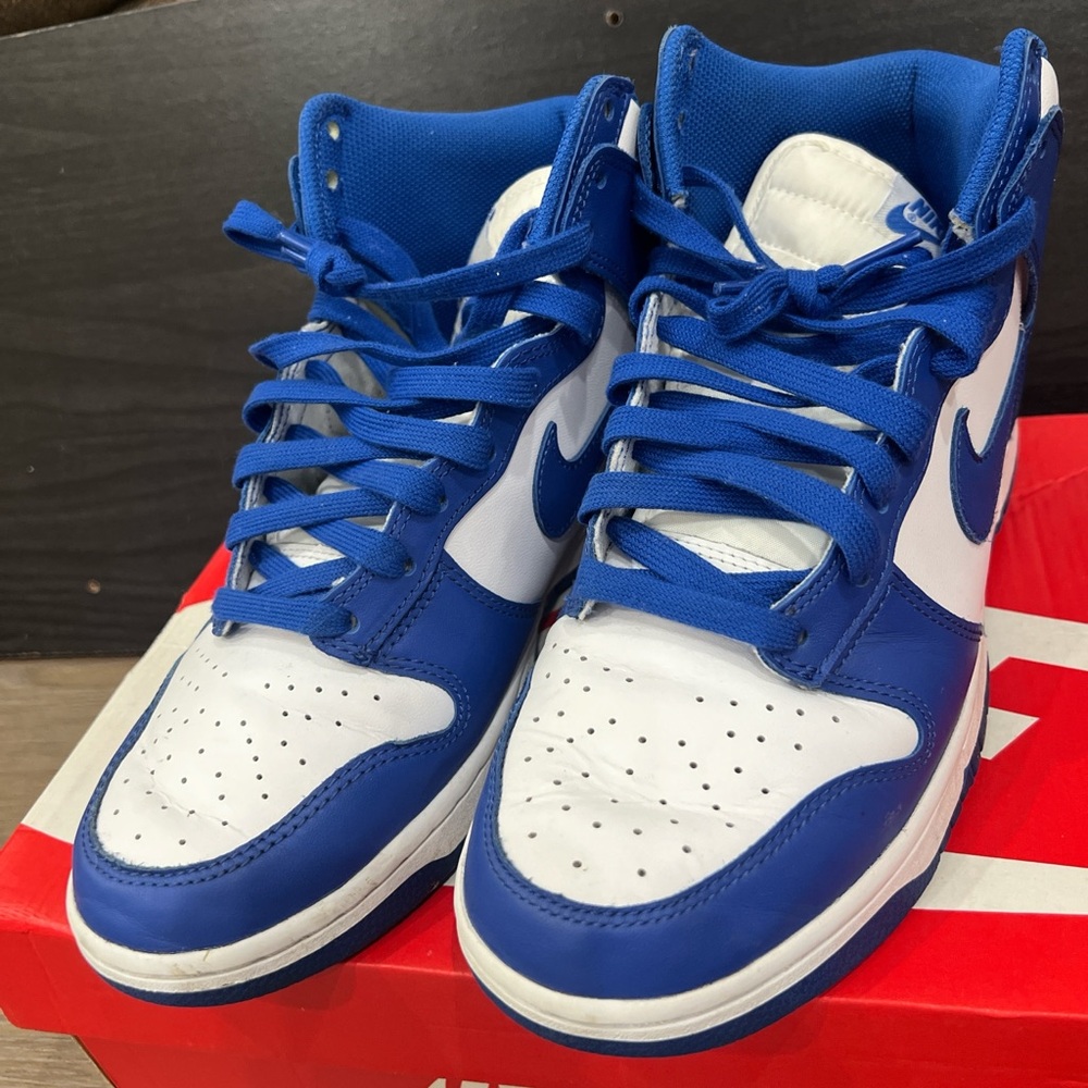 Nike Blue and White Sneakers